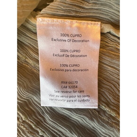 Not So Serious Embroidered Sheer Blouse Floral Detailing & Long Sleeves Boho - Picture 4 of 6